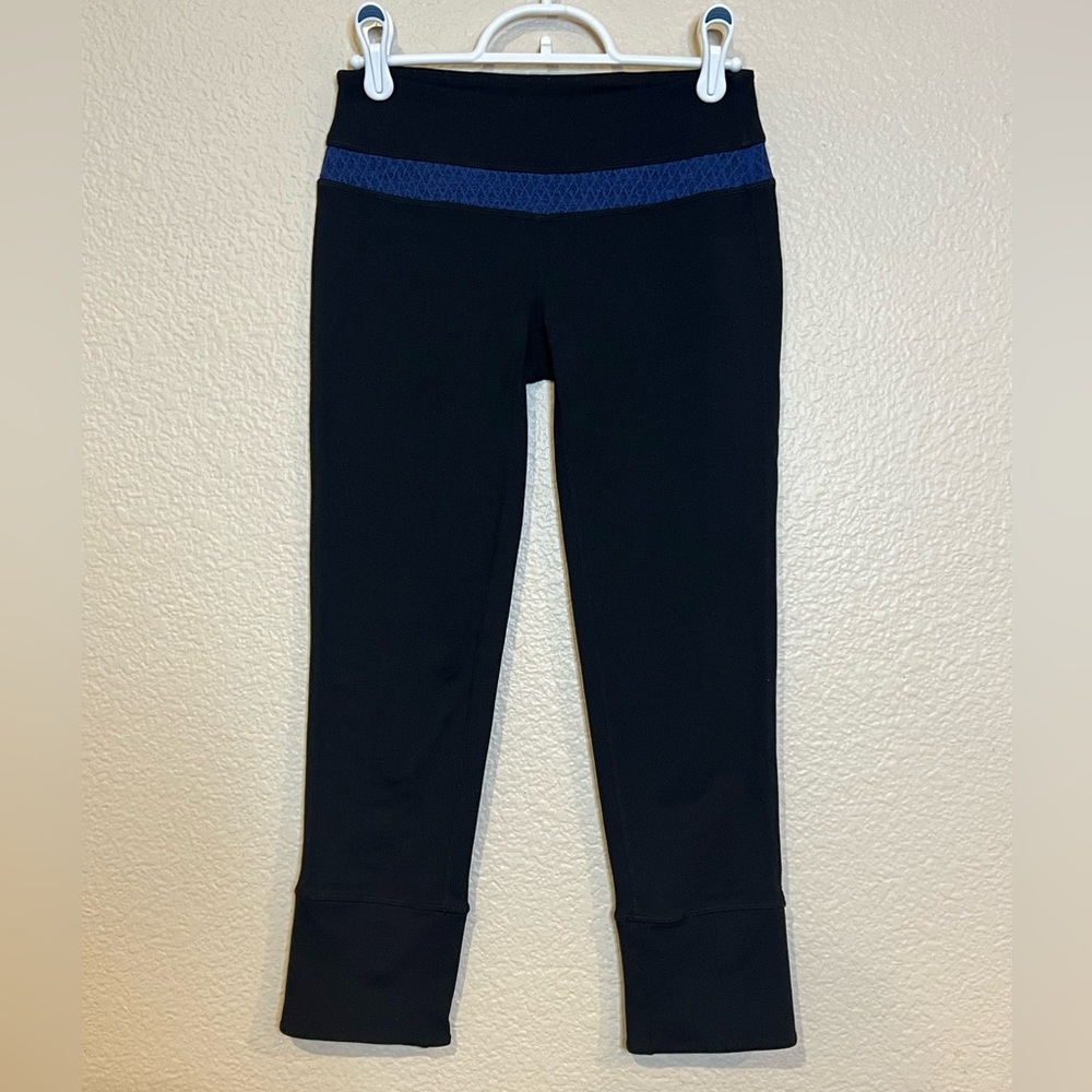 Prana Black and Blue Leggings, XS
